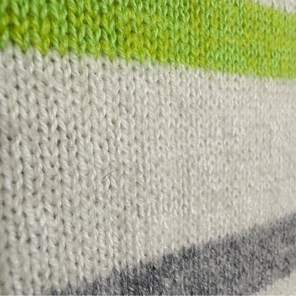 CLAUDIA NICHOLE Preppy Minimalist Striped Cashmere Cotton Crewneck Sweater XS - Picture 5 of 16